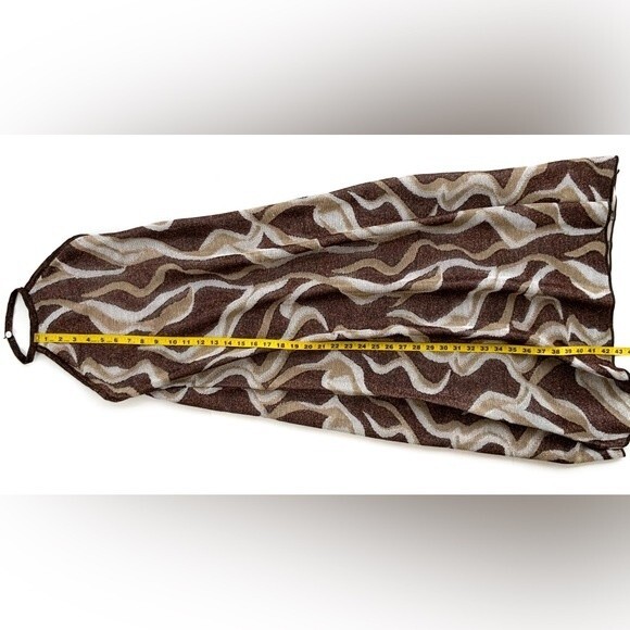 Zara Metallic Jacquard Halter Maxi Dress NWT Small - Picture 6 of 8